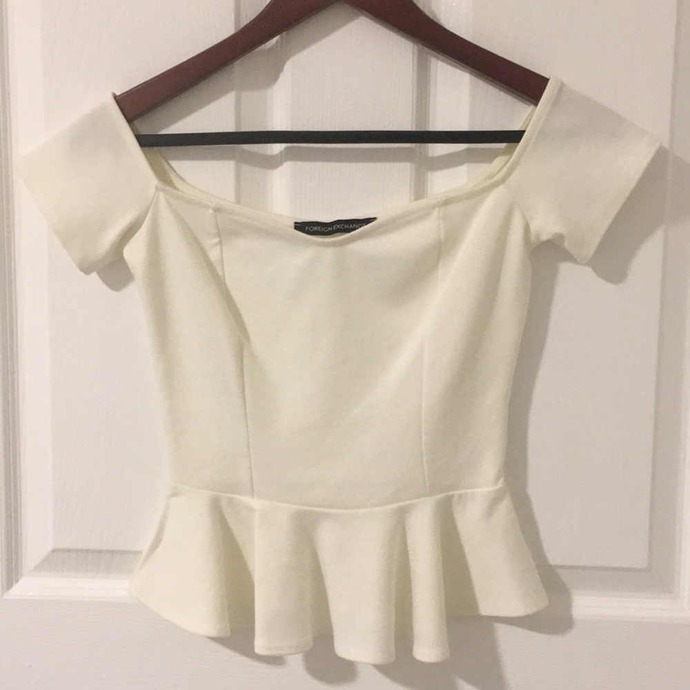 White cute top